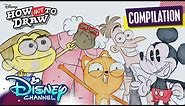 Disney Cartoons Come to Life! | Compilation | How Not To Draw | @disneychannel