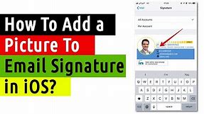 How to add a picture to email signature in ios | Apple mail signature with image.