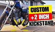 How To Make A Custom Kickstand For Your Harley Davidson.