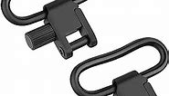 EZshoot Sling Swivel Sling Mount, 1/1.25 inches Two Point Sling Swivels, Quick Attach/Release Rifle Sling Clips with Heavy Duty Tri-Lock,2/4PCS