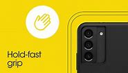OtterBox Galaxy S23 Ultra Symmetry Series Case - BLACK, ultra-sleek, wireless charging compatible, raised edges protect camera & screen