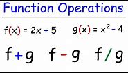 Function Operations