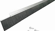 9 Sets x 39.37 Inches Net Hair 2.5 Inches Wide Door Brush Sweeps Seal Garage Roll Up Door Brush Sweep Durable Easy Mounting for Exterior Doors (9 Sets, 2.5 Inches)