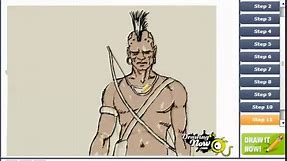 How to Draw a Native American Warrior