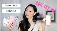Apple iPhone 7 Plus Rose Gold ♥ Case Unboxings & Try-Ons