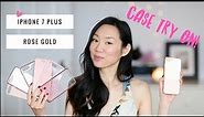 Apple iPhone 7 Plus Rose Gold ♥ Case Unboxings & Try-Ons