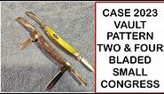 Case 2023 Vault Pattern: Two and Four Bladed Small Congress Knives
