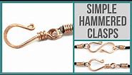 Simple Hammered Clasps - Beaducation.com