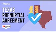Texas Prenup (Prenuptial) Agreement - How to Make