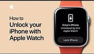 How to unlock your iPhone with your Apple Watch — Apple Support