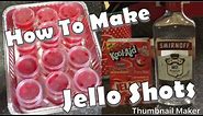 How To Make Jell Shots|Easy Jello shot recipe