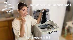 how to use giantex portable washing machine & dryer | is it worth it?