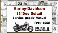 Harley Davidson Softail EVO 1340cc Motorcycles Service Repair Manual PDF 1984-1999