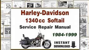Harley Davidson Softail EVO 1340cc Motorcycles Service Repair Manual PDF 1984-1999