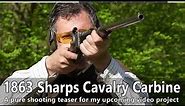 Original 1863 M Sharps breech loading cavalry carbine - pure shooting