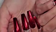 Like uhm YASSS 🚨🔥 using the BEST Luxe Shine, Red Chrome, Small Silver Beads and Small Parts Gel from Xpress Claws #paintthetownred #redchrome #blingnails #chromenails I do not own the rights to this music | Sara's Nail Training