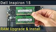 Dell Inspiron 15 - 5547, 5545, 5548 RAM Upgrade and Installation Guide
