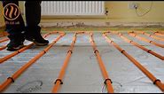 Underfloor heating insulation over slab with SUPERflex™ install by Continal Underfloor