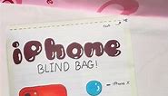 iPhone Bling Bag! #diy #paper #craft #papercraft #blindbag #iphone #shorts