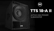 RCF TTS 18-A II - ACTIVE HIGH POWER SUBWOOFER