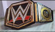 How to make wwe championship belt at home || wwe championship title belt full step by step tutorial