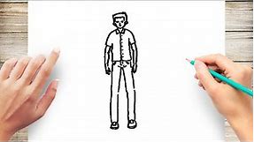 How to Draw a Standing Man Step by Step