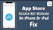 App Store Search Not-Working On iPhone iPad Or Mac ! How To Fix App Store Search Problems 2022