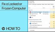 Fix a Computer That Is Locked Up or Frozen | HP Computers | HP Support
