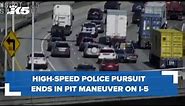 High-speed police pursuit ends in PIT maneuver on NB I-5 in Seattle