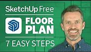 How To Create a Floor Plan with SketchUp Free (7 EASY Steps)
