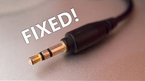 How to fix a broken headphone jack