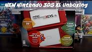 NEW Nintendo 3DS XL Unboxing NEW RED EDITION