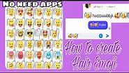HOW TO CREATE HAIR EMOJI | NO APPS