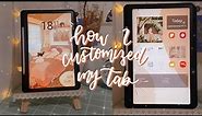 how to have a simple & aesthetic samsung tab🌸