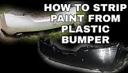 How to Strip/Remove Old Paint from Plastic Bumper Cover