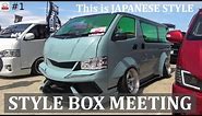 Japanese custom BOX CAR MEETING so cool | OSAKA JAPAN | TOYOTA HIACE