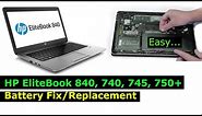 Battery Fix Replacement HP EliteBook 840, 740, 745, 750, 755+, EliteBook G1, G2 or G3