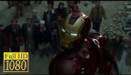 Iron Man saves a village in Afghanistan from terrorists in the movie IRON MAN (2008)