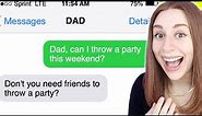 FUNNIEST Texts From Dads That Made Me LAUGH - REACTION