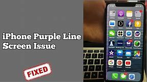 How to Fix Purple Line Appeared on the iPhone Screen?