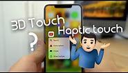 3D Touch vs Haptic Touch - Explained