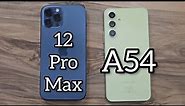 Samsung Galaxy A54 vs iPhone 12 Pro Max