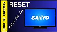 How to Reset SANYO Tv || World of Technology