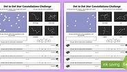 Constellation Challenge Dot to Dot Worksheet