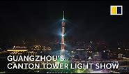 Chinese light show: Guangzhou’s Canton Tower lights up to celebrate Lunar New Year
