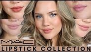 MAC Lipstick Collection | ALL wearable shades | Elanna Pecherle 2021