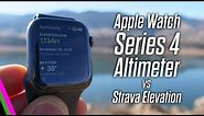 Apple Watch Series 4 Altimeter VS fenix/Suunto/Edge/Strava Elevation