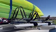 KUDA PERFORMANCE SPORT 150 lbs. Steel Kayak and Canoe Roof Rack with Padding 806441
