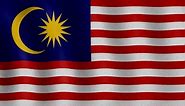 Flag, Beautiful Wallpaper, Malaysia. Free Stock Video