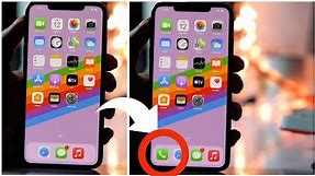 How to bring back the missing phone icon in iPhone